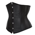 thumbnail image 2 of S-6XL Sexy Gothic Underbust Corset Satin Lace up Boned Body Shaper Waist cincher Bustier Plus Size, 2 of 5