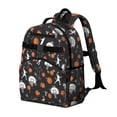 thumbnail image 2 of Basketball and Silhouette Black Pattern Cute School Backpack Bag for School with Padded Back and Adjustable Shoulder Straps 15.25"x11.5"x5.25", 2 of 5