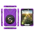 thumbnail image 2 of XYX Case for Samsung Galaxy Tab S2 9.7 inch SM-T810/SM-T815 with 360 Degree Rotating, Hand Strap, Shoulder Strap, Purple, 2 of 7
