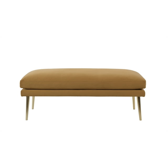 Oliver Mid-Century Entryway Bench Gold