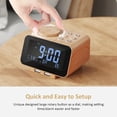 thumbnail image 4 of USCCE Digital Alarm Clock Radio - 0-100% Dimmer, Dual Alarm with Weekday/Weekend Mode, 6 Sounds Adjustable Volume, FM Radio w/Sle, 4 of 7