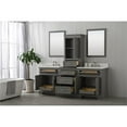 thumbnail image 4 of Design Element Milano 84" Solid Birch Hardwood Double Vanity in Gray, 4 of 12