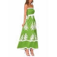 thumbnail image 2 of Vestido de Tirantes Finos con Estampado Floral y Bolsillos, Verde Talla S, 2 of 7