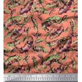 thumbnail image 1 of Soimoi Rayon Crepe Fabric Leaves & Texture Print Sewing Fabric Yard 46 Inch Wide, 1 of 2
