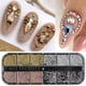 thumbnail image 1 of Perlas blancas para uñas, abalorios de Caviar para decoración de uñas, diseño de media forma, cristales 3D, pedrería, accesorios de manicura LA2070, 1 of 4