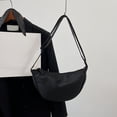 thumbnail image 1 of Bolsas De Hombro Bolsos de hombro para mujer, bolsos cruzados de nailon de media luna, bolsos de mano para niñas (negro), 1 of 8