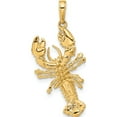 thumbnail image 3 of 10K Yellow Gold Lobster Pendant (Width 16.25) (Length 36) - Jbsp, 3 of 5