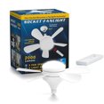 thumbnail image 2 of 35W Smart Ceiling Fan Light with Remote Control - 2-in-1 LED Lighting & Quiet Air Circulation, Adjustable Brightness/Color, 3 Speeds, 2/4H Timer, Easy E27 Installation, ABS+PC Black Design for, 2 of 6