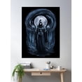 thumbnail image 2 of Enigmatic Sorceress Under The Moonlit Forest Poster Wall Art, Modern Wall Decor, 16x24 UNFRAMED, 2 of 3