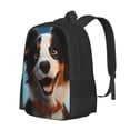 thumbnail image 1 of Disketp Playful Smile Cute Dog Mochila Minimalista de Gran Capacidad, Mochila de Viaje para Escuela, Trabajo o Uso Diario, 1 of 6