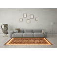 thumbnail image 3 of Ahgly Company Indoor Rectangle Abstract Orange Modern Area Rugs, 8' x 10', 3 of 4
