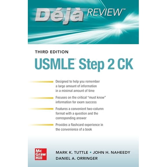 Pre-Owned Deja Review: USMLE Step 2 CK, Third Edition, 9781260464269, 1260464261, Paperback, 3 edition