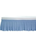 thumbnail image 1 of The Great American Store- Wrap Around Elastic Bed Skirt, Easy On & Off Dust Ruffle Bed Skirts 21 Inch Tailored Drop (Solid Light Blue, Olympic Queen) - 650 TC 100% Cotton - Easy Fit, Fade Resitant, 1 of 4