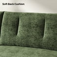 thumbnail image 2 of COPIAE 84.5 Inch Loveseat Sofa, Modern Couch and Sofa, Feather-tip armrest design, Sturdy and Easy Installation, Small Sofa for Living Room Bedroom Office and Apartment, Chenille Fabric,Green, 2 of 13