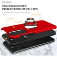 thumbnail image 6 of Galaxy A14 5G Case for Samsung Galaxy A14 5G Case  Grade Shockproof Built-in Ring Holder Kickstand Car Mount  Heavy Duty Protective Case for Galaxy A14 5G Phone Case (Red), 6 of 7
