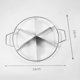 thumbnail image 3 of Pancake Cutter Stainless Steel Pie Slicer Rust Proof Cake Divider with Side Handle 6 Grids Pie, 3 of 5