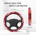 thumbnail image 3 of Cauagu Autumn Maple Leaves Print Car Steering Wheel Cover - Universal Car Accessory for Diverse Cars for Steering Wheel with a Diameter of 14.5"-15", 3 of 7