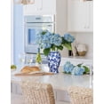 thumbnail image 7 of Blue and White Vase, Ceramic Vase for Home Decor 9.2" Chinoiserie Porcelain Flowers Vases for Table Centerpiece, 7 of 7