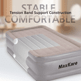 thumbnail image 4 of Twin Air Mattress, 18'' Raised Inflatable Bed with Built-In Electric Pump, Quick Blow Up Mattresses for Camping, Portable Bed for Home & Guests, Gray, 4 of 11
