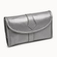 thumbnail image 1 of FB Jewels Silver Leather Trifold Jewelry Clutch, 1 of 2
