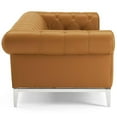 thumbnail image 7 of Modway Idyll Tufted Button Upholstered Leather Chesterfield Sofa in Tan, 7 of 7