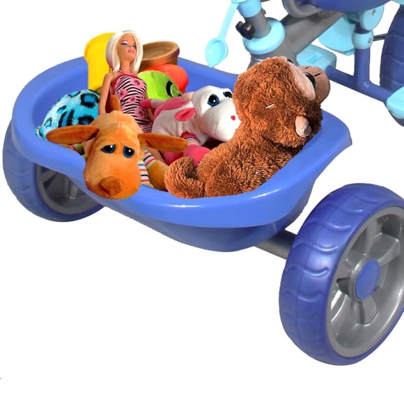 Triciclo Patin Carriola Desmontable Toldo Barra Stich Cajuela