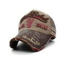 thumbnail image 2 of Sports Hats Graffiti Clothes Accessory Baseball Men Baseball Caps Unisex Headgear Breathable Volleyball Hat coffee, 2 of 3