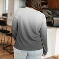 thumbnail image 4 of Womens Blouses Plus Size Neck T Shirts Women Long Sleeve Tops Casual Summer Tshirts Loose Fit Tee Going Out Tops for Women, 4 of 6