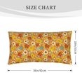 thumbnail image 3 of Disketp Daisy maple fall Pillowcase, Queen Size Pillow Cases for Bedroom,Office,Sofa, Pillow Cover with Envelope Closure - 20x36in, 3 of 7