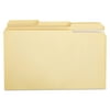 Universal File Folders, 1/3 Cut Assorted, Two-Ply Top Tab, Legal, Manila, 100/Box