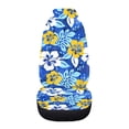 thumbnail image 3 of Jeiento Hibiscus Flowers Car Seat Covers Front Seats Only Blue High Back Driver Seat Cover Car Interior Protector Auto Bucket Seat Cover Breathable Car Mat Cover Car Accessory for SUV Truck, 1 Pack, 3 of 6