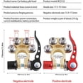 thumbnail image 5 of Conectores de terminales de batería de automóvil, 2 terminales de cable de batería de automóvil de desconexión rápida de liberación rápida, 4 vías Positivo Negativo, 5 of 5