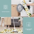 thumbnail image 6 of White Green Leaf Flower Sunflower Pattern Kitchen Rugs Sets Of 3,Kitchen Runner Rugs Non Skid Washable,Decorative Kitchen Floor Mats for Kitchen,Sink,Laundry,17"x30"+ 17"x47" + 17"x59", 6 of 6