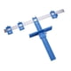 thumbnail image 1 of Guía de perforación ajustable para carpintería - Medidor dual métrico/imperial - Herramienta precisa para gabinetes y cajones - Incluye regla de medición - Color plata/azul - Material plástico + metal, 1 of 7
