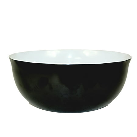 

176 Oz. Two Tone Black Pearl Melamine Serving Bowl Pack of 2