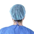 thumbnail image 3 of 100 Pcs Bonnets Jetables en Filet Non Tissé pour SPA Service Alimentaire Beauté Cuisine Infirmières Tatouage Couvre-Chef Blanc 100 Pcs, 3 of 6