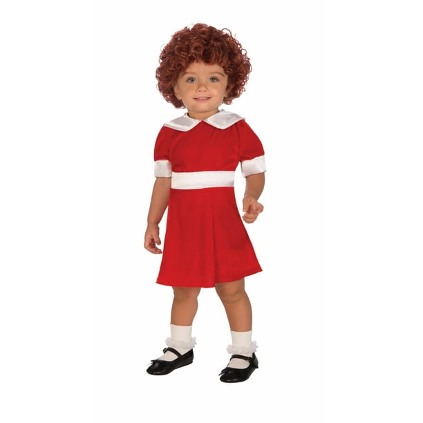 Petite Orpheline Annie Costume Enfant en Bas Âge une Taille Correspond le Plus