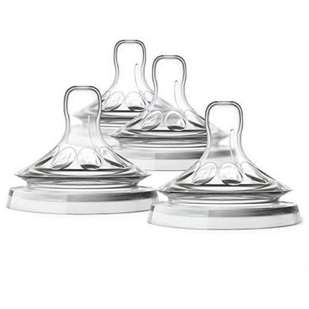 Philips Avent Natural Baby Bottle Fast Flow Nipple, 6M+, 4pk, SCF654/43