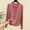 Pink, variant on Jesvior Women'S Long Sleeve Pajama Top Casual Round Neck Pullover Sleepwear Modal Cotton Blend Tunic for Home Vacation