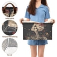 thumbnail image 5 of Yayeee Foldable Storage Basket for Shelves with Handles Waterproof Cloth Bins, Skeleton with Flowers Pattern, 5 of 7