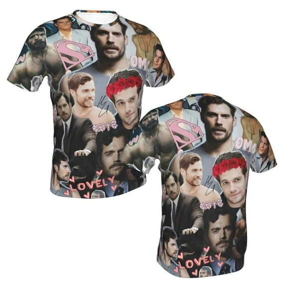 Henry Cavill Unisex 3d Pattern Printed Short Sleeve T-Shirts Casual Graphics Tees Small