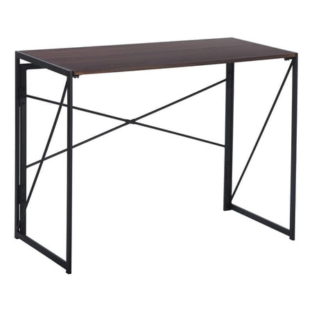 Homycasa 39 inch Home Office Desk Writing Computer Table Walnut
