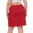 thumbnail image 5 of HDE Womens Plus Size Athletic Skort with Bike Shorts & Pockets Red 16, 5 of 6