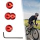thumbnail image 5 of Juego de 4 tapas para cables de freno de bicicleta con herramientas de engarce multicolor para bicicletas de carretera. rojo, 5 of 9