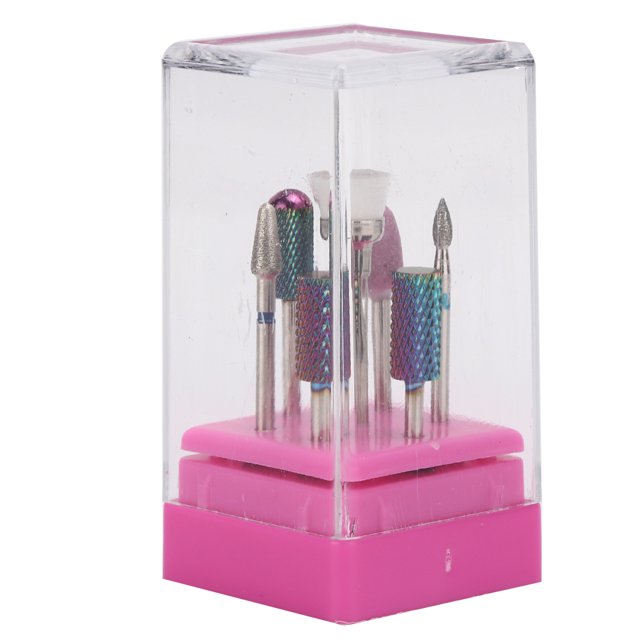 Oubit Nail Manicure Tool,7pcs/Set Tungsten Steel Colorful Nail Drill Bits Nail Drill Bit Set Best in Class