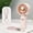C003- Pink, variant on Rechargeable Portable Fan, Small Portable Fan, Usb Powered Fan, High Airflow, Keychain Lanyard, White Gold, Desktop Outdoor, 1 Pc