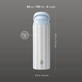 thumbnail image 6 of TAL 24oz Stainless Steel 2-in-1 Straw and Chug Water Bottle with Push Lid, Light Blue Stripe, 6 of 12