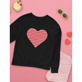 thumbnail image 6 of Tstars Boys Unisex Valentine's Day Shirts for Kids Love Red Striped Heart Love Valentine's Day Outfit Gift Idea for Boy Toddler Kids Express Love Sweatshirt, 6 of 7