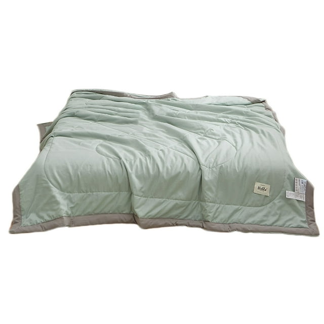 Birdeem Machine Washable Lightweight Cotton Quilt Beige 110x150cm All-Season Cool Comfort