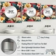 thumbnail image 4 of Designart "Urban Tropical Essence" 0 Square Mirror For Wall Decor - Large Multicolor Square Mirror Printed Wall Decor - Bohemian Square Living Room Mirror, 4 of 5